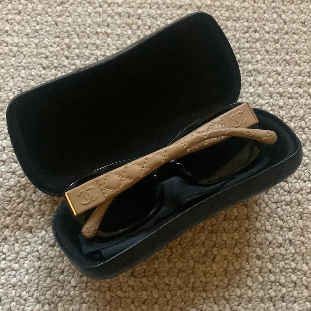 CHANEL Vintage Sunglasses and Case (authentic)